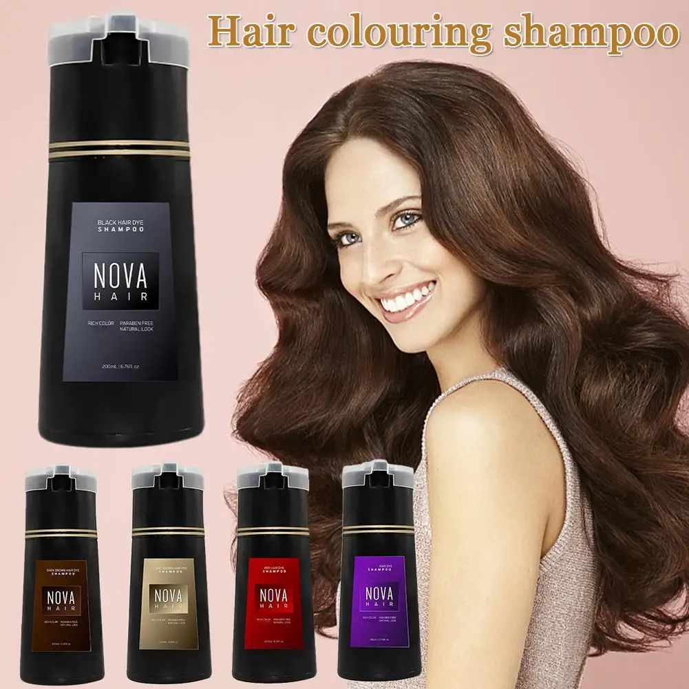 Hair Spray Color - 200ml Nova Hair Dye Shampoo Szampon