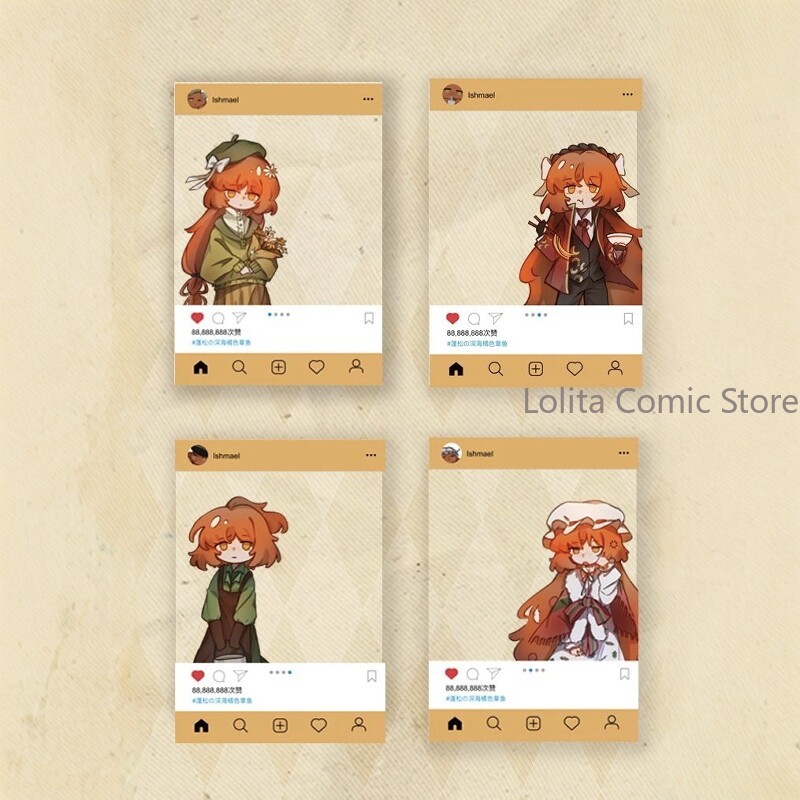 Cosplay Prop Display - Anime Limbus Company Ishmael przezroczysta karta