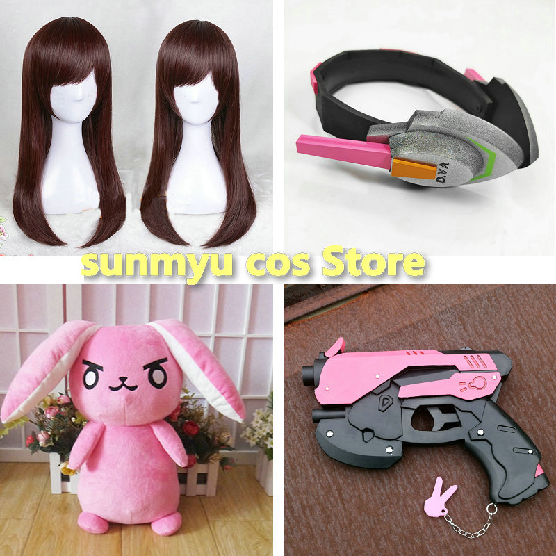 Dva Cosplay Prop - Rekwizyty do cosplayu D.VA: nakrycie głowy,