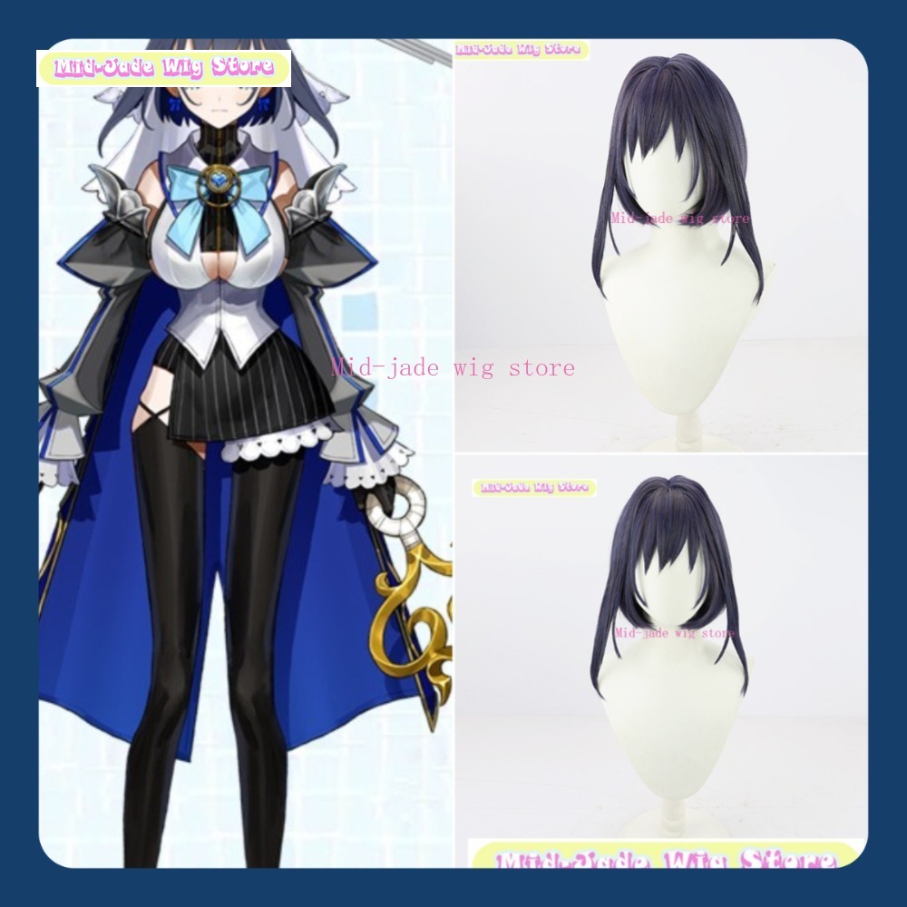 Prop En Cosplay - Peruka Mid-jade Hololive EN Ouro Kronii