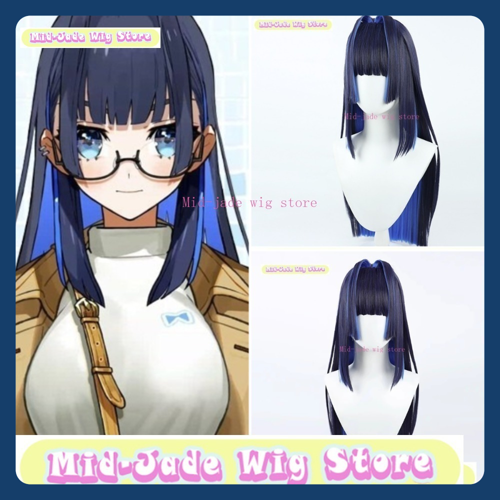 Prop En Cosplay - Sklep Mid-jade Wig Hololive EN Ouro