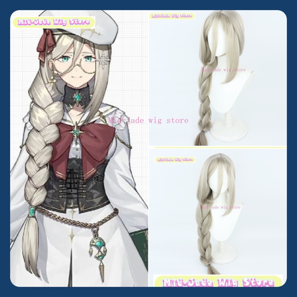Prop En Cosplay - Peruka Mid-jade Nijisanji EN Aia Amare