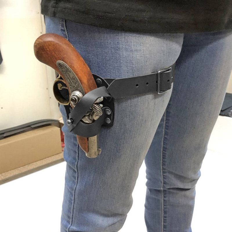 Cosplay Prop Pistol - Mini pistolet derringer kabura na nogę