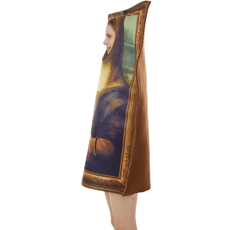 Cosplay Prop Painting - Kostium CyFamous Paintings Mona Lisa Śmieszny
