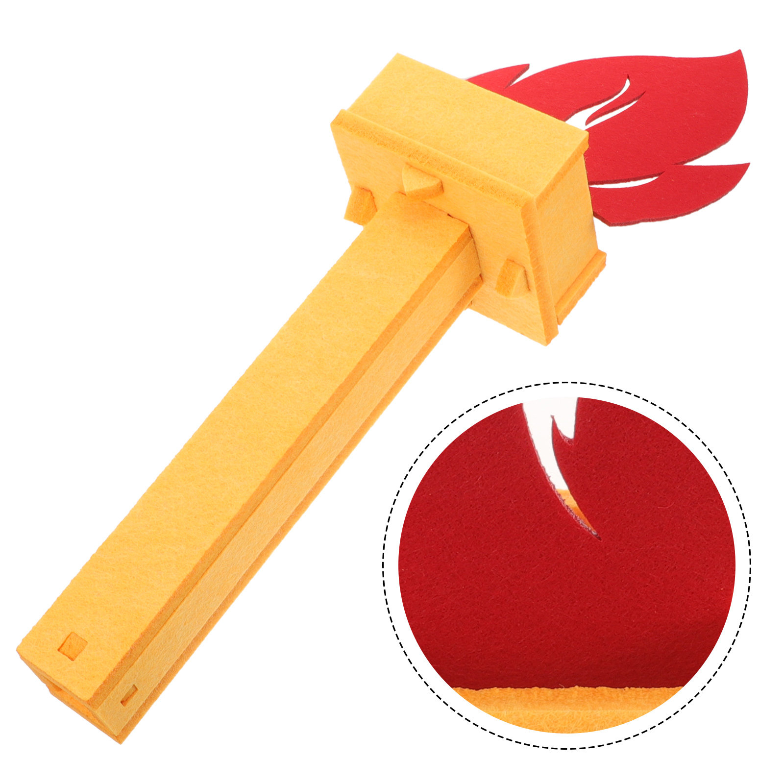 Cosplay Flame Prop - Latarka 3D, lekka, bezpłomieniowa latarka do