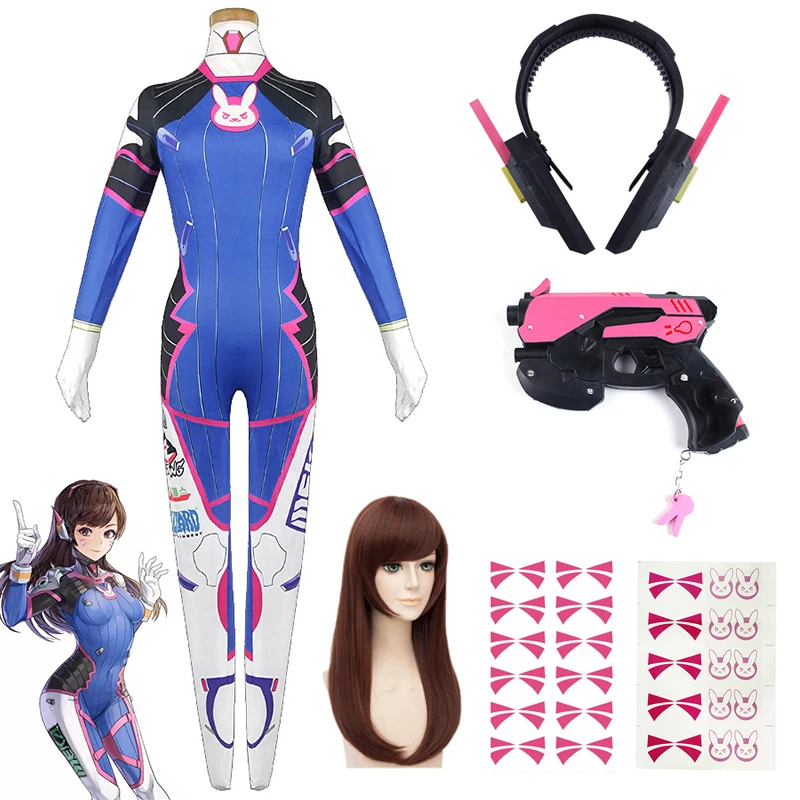 Dva Cosplay Prop - Gra Overwatch Dva Cosplay kostiumy rajstopy