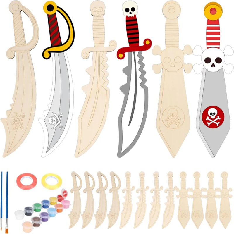 Drewniany miecz piracki DIY do – Cosplay Prop Painting recenzja i cena
