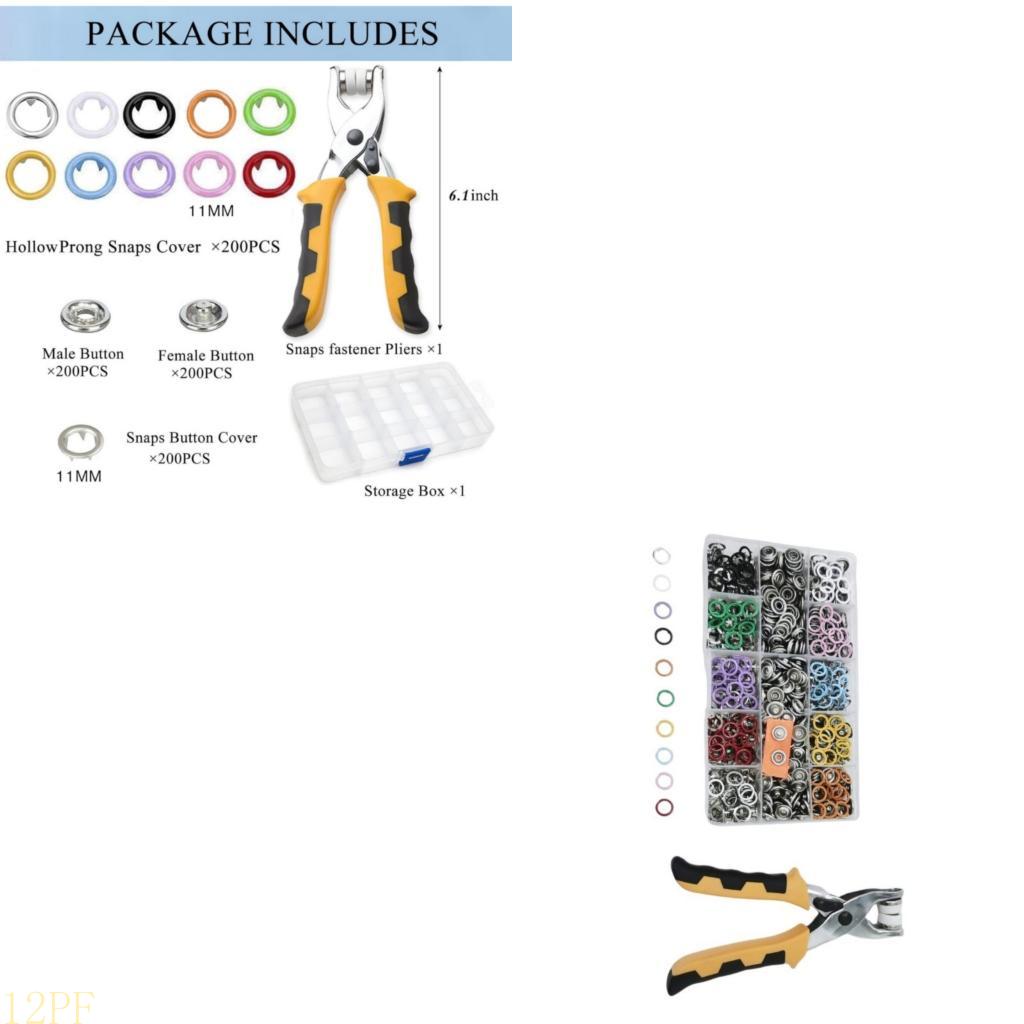 12PF 11mm metalowe zatrzaski z – Snap Plier Setter recenzja i cena