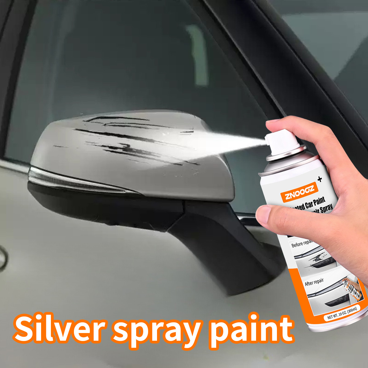 Srebrny spray do naprawy rys n – Metallic Spray Paint recenzja i cena