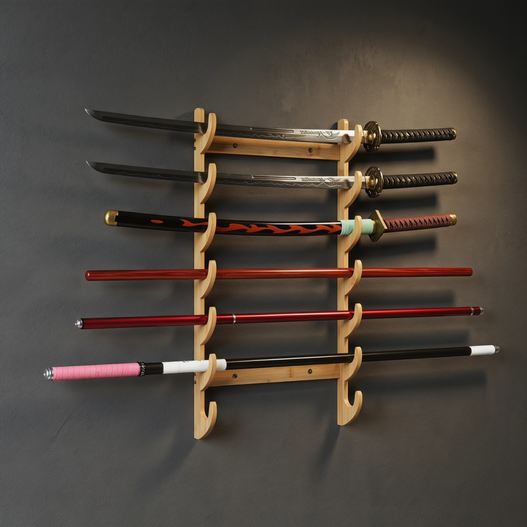 1-8-poziomowy drewniany stojak – Cosplay Prop Display recenzja i cena