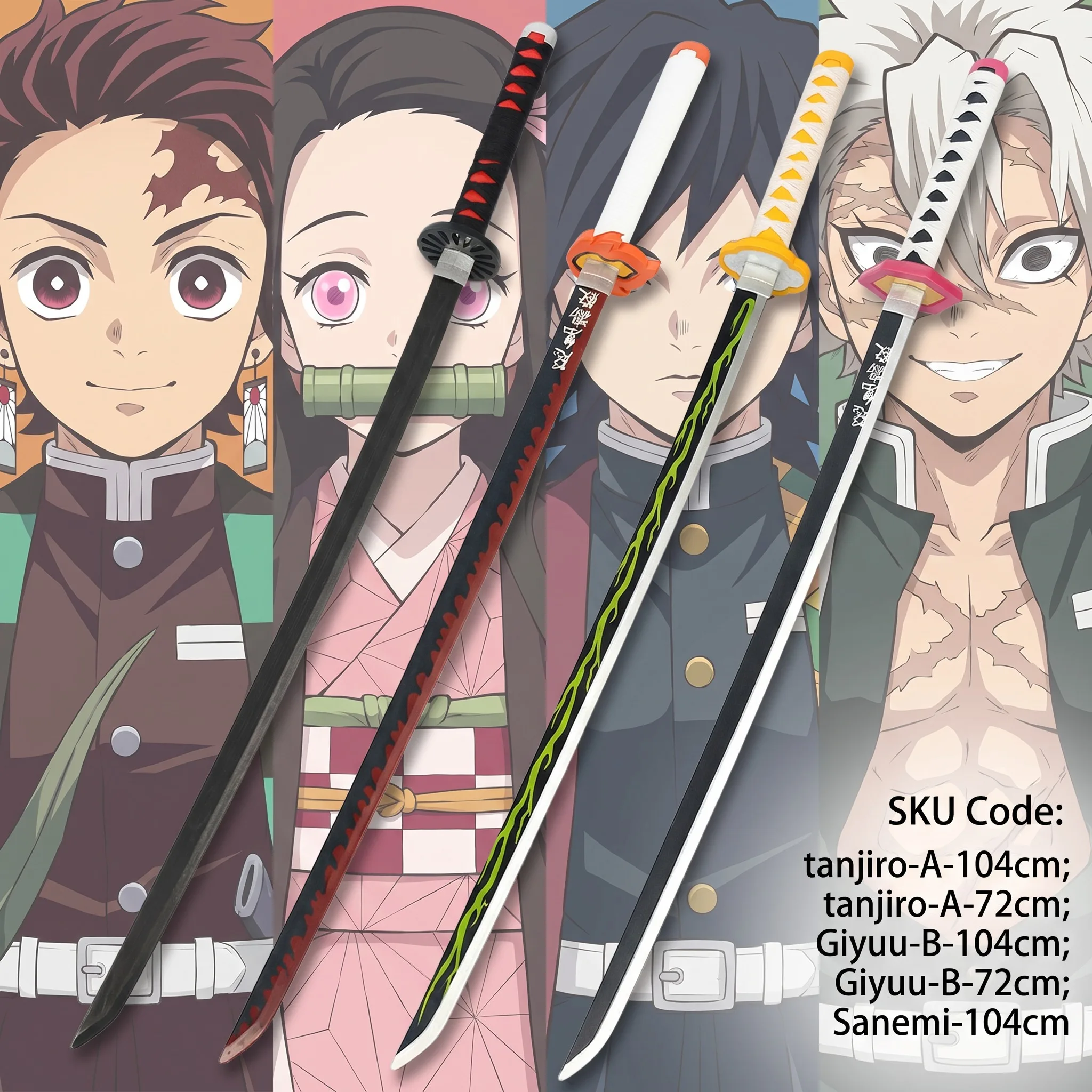 72 104cm Demon Slayer Katana T – Cosplay Prop Display recenzja i cena